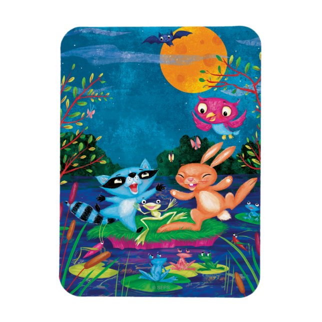 Hösten Måne Magnet (Vertikal)