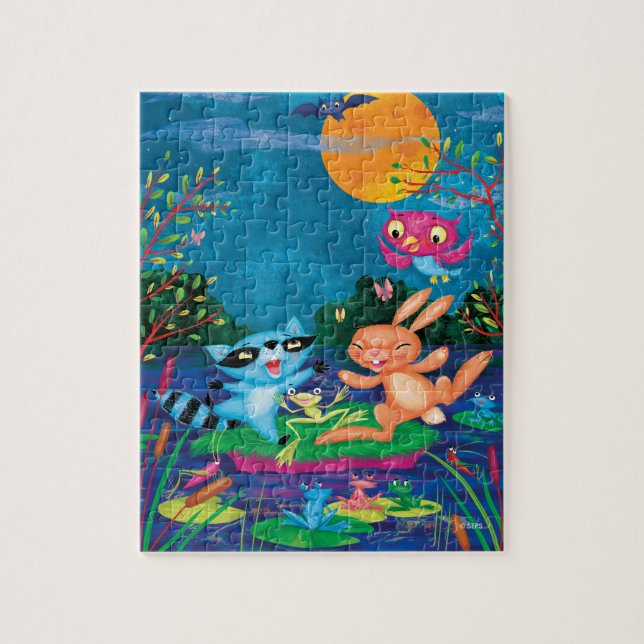 Hösten Måne Pussel (Vertikal)