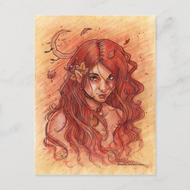 Hösten Måne vykort (Framsida)