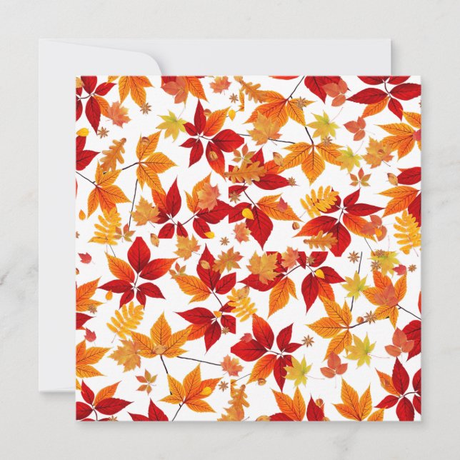 Hösten Midnight Julkort (Framsida)