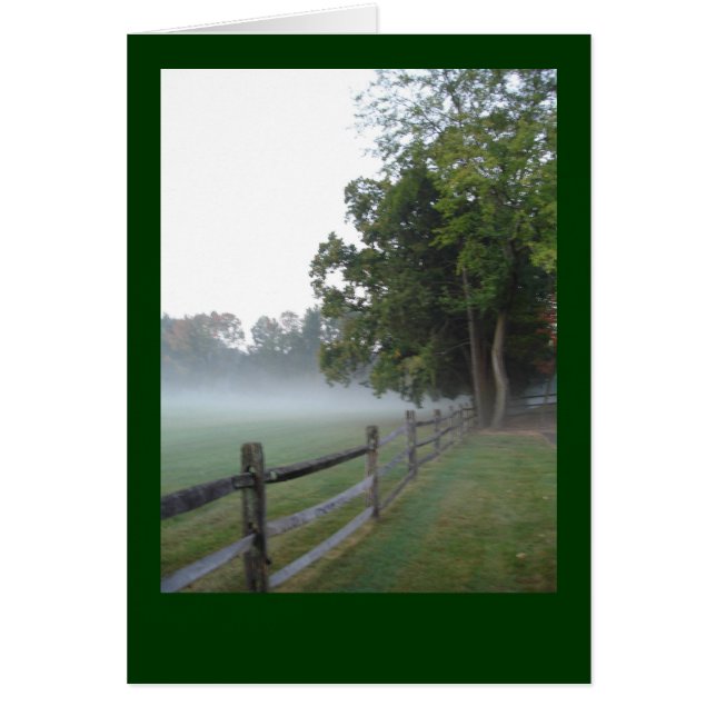 Hösten Mist Hälsningskort (Framsidan)