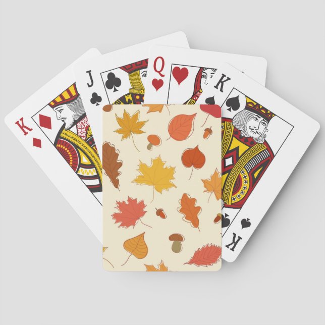Hösten mönster casinokort (Baksidan)