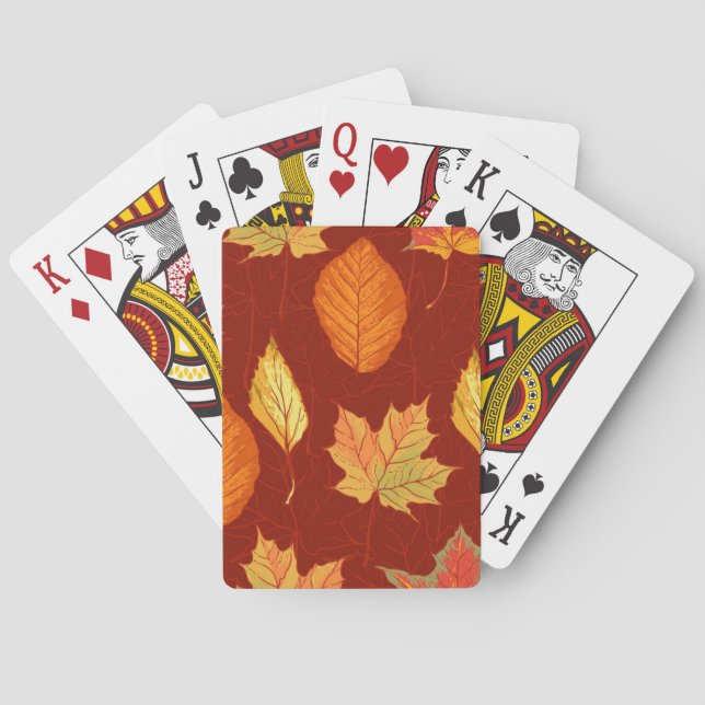 Hösten mönster casinokort (Baksidan)