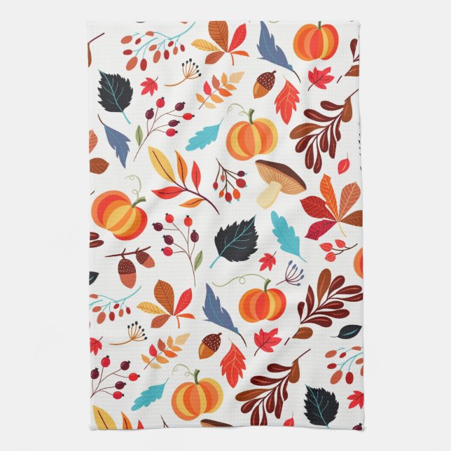 Hösten Mönster Kitchen Towel Kökshandduk (Vertikal)