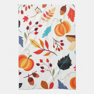 Hösten Mönster Kitchen Towel Kökshandduk