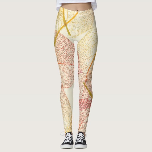 Hösten mönster leggings (Framsida)