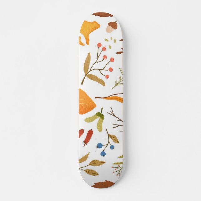 Hösten mönster mini skateboard bräda 18,5 cm (Framsida)