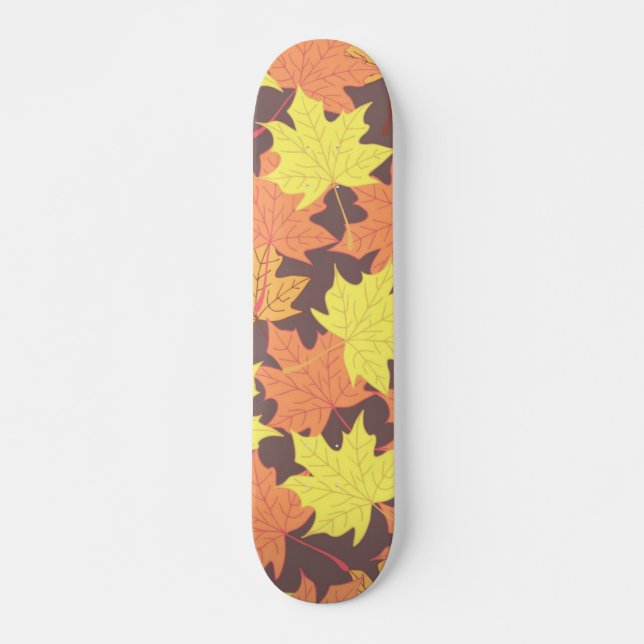 Hösten mönster mini skateboard bräda 18,5 cm (Framsida)