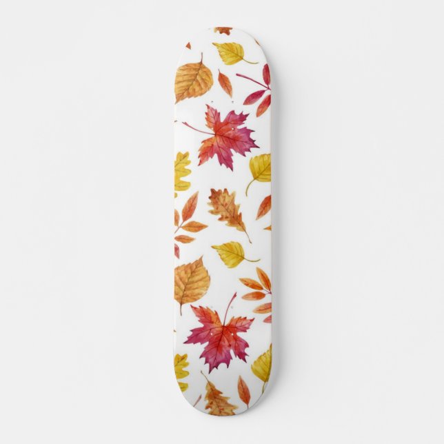 Hösten mönster mini skateboard bräda 18,5 cm (Framsida)
