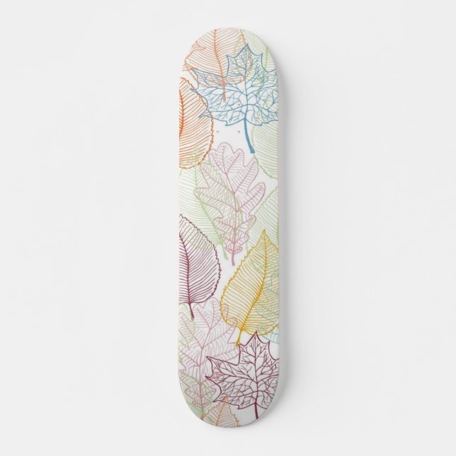 Hösten mönster mini skateboard bräda 18,5 cm (Framsida)