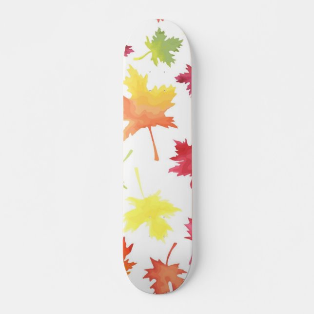 Hösten mönster mini skateboard bräda 18,5 cm (Framsida)