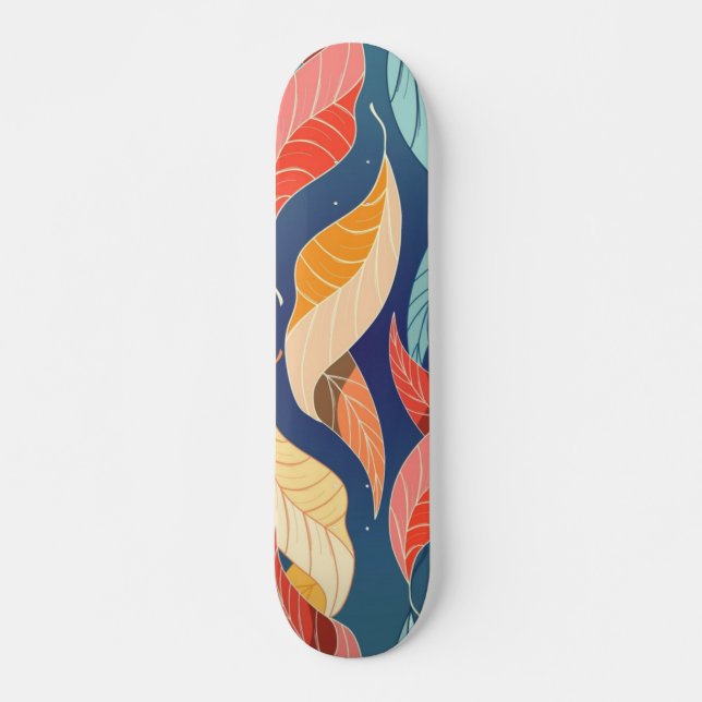 Hösten mönster mini skateboard bräda 18,5 cm (Framsida)