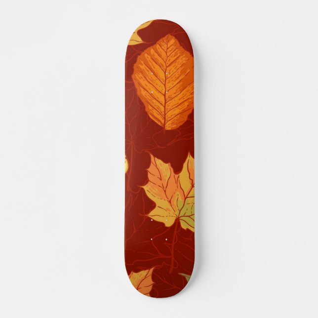Hösten mönster mini skateboard bräda 18,5 cm (Framsida)