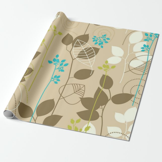 Hösten mönster presentpapper (Utrullad)