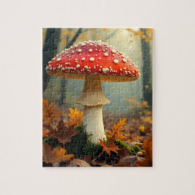 Hösten Mushroom Puzzle Pussel (Vertikal)