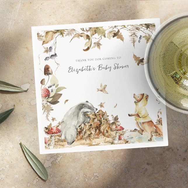 Hösten Mushroom | Skogsskötare för skogsvård Pappersservett (Skapare uppladdad)