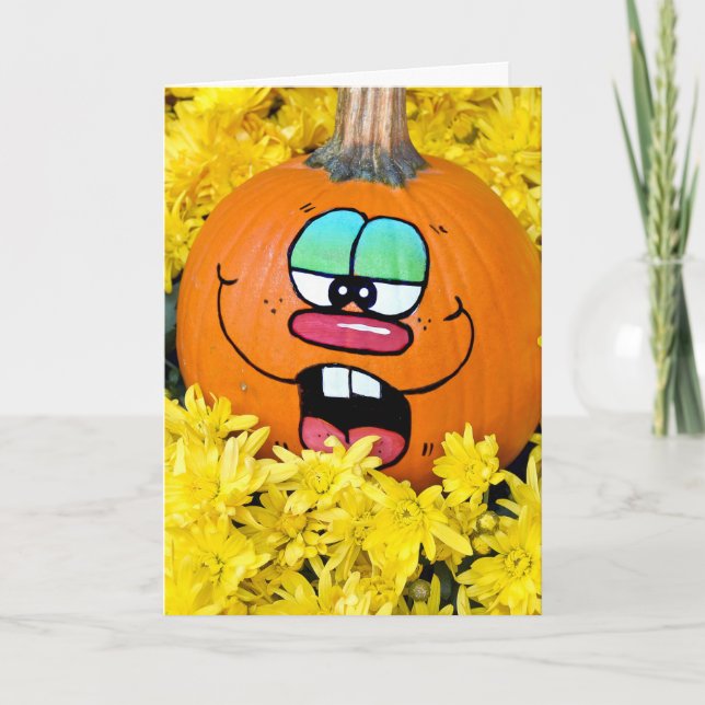 Hösten - nytt födelsedagskort Humor Kort (Framsida)