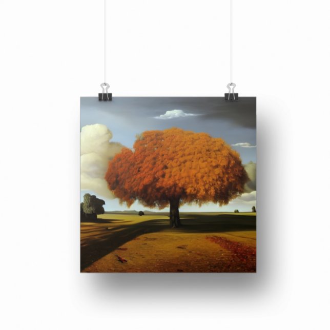 Hösten Oak Fine Art Surreal Stil Poster (Skapare uppladdad)