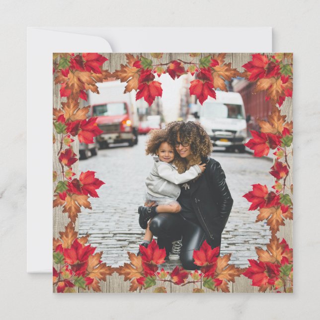 Hösten Orange Pumpkins Höst löv (Baksida)