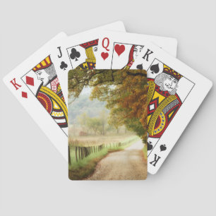 Hösten på en Land-väg Casinokort