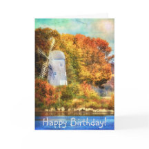 Hösten på födelsedagskortet