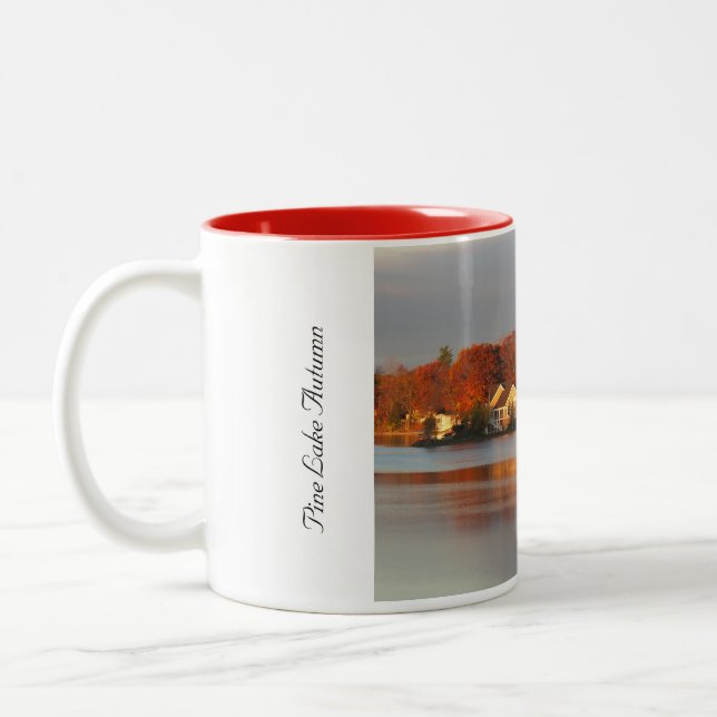Hösten på Gräs Sjö #3 Två-Tonad Mugg (Vänster)