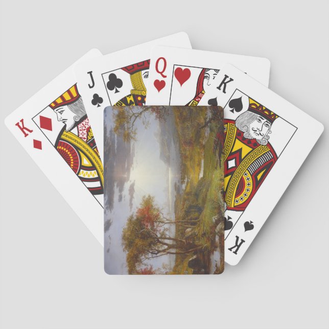 Hösten på Hudsonfloden (delstaten New York) Casinokort (Baksidan)