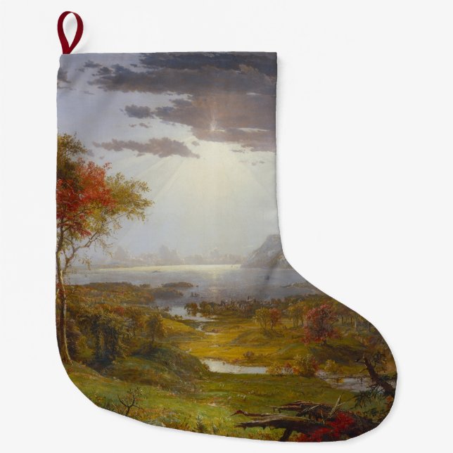 Hösten på Hudsonfloden (delstaten New York) Stor Julstrumpa (Framsidan)