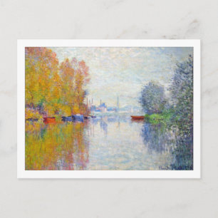 Hösten på Seine i Argentina av Monet Vykort