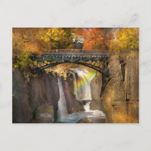 Hösten - Patterson NJ - Underbara Patterson Falls Vykort