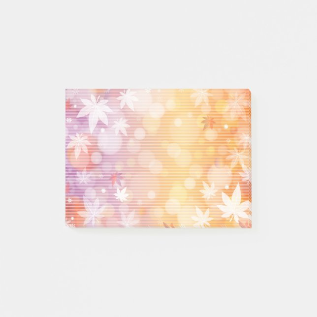 Hösten Posta-den-Noterar Post-it Block (Framsida)