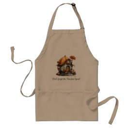Hösten Pumpkin Bakers Apron, 3 storlekar Förkläde