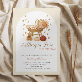 Hösten Pumpkin Boho Baby Shower Inbjudningar
