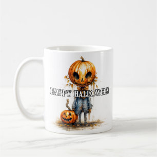 Hösten Pumpkin Fiend   HAPPY HALLOWEEN Kaffemugg