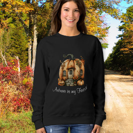 Hösten Pumpkin House Sweatshirt T Shirt