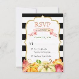 Hösten Pumpkin Maple Löv Fall Wedding OSA Kort