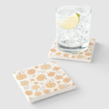 Hösten Pumpkin och Löv Pastel Mönster