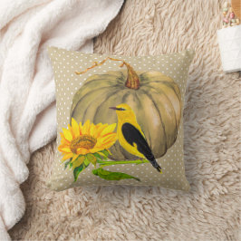 Hösten Pumpkin Sunsun and Finch Kudde