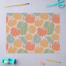 Hösten Pumpkin Wrapping Papper Mönster-fallsäsong