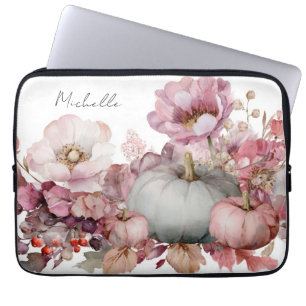 Hösten Pumpkins and Flowers Laptop Fodral