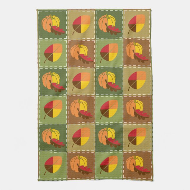 Hösten Quilt Kitchen Towel Kökshandduk (Vertikal)