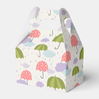Hösten Rainy Day med Parbrella Mönster Presentaskar