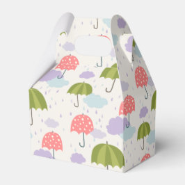 Hösten Rainy Day med Parbrella Mönster Presentaskar