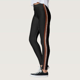 Hösten Rand Mönster Joggare Byxor