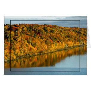 Hösten reflekterad hälsningskort