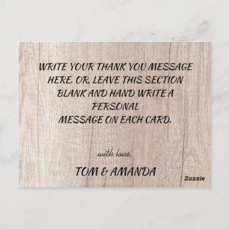 Hösten Rustic Burgundy Calligraphy Flat Bröllop Th Vykort