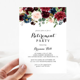 Hösten Rustic Modern Calligraphy Pension Party Inbjudningar