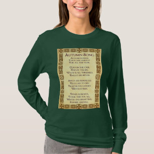 Hösten Sång Thanksgiving Dikt T Shirt