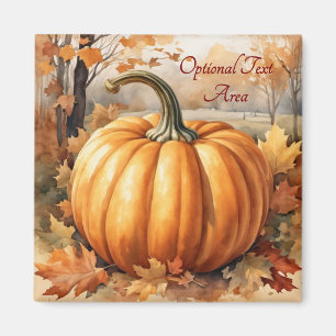 Hösten - säsong - Pumpkin Theme Magnet