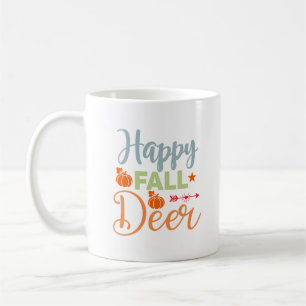 Hösten Season Lycklig Fall Hjort Kaffemugg